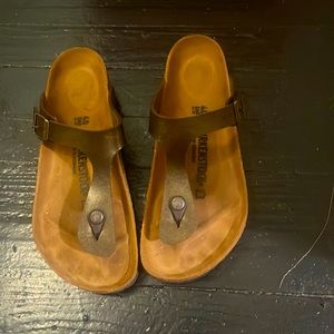 Birkenstock Gizeh T-Strap Flip Flop Thong Sandals Size 40 Brown